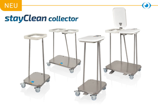 Neu. stayClean collector. Bild verschiedener Wäsche- und Abfallsammler