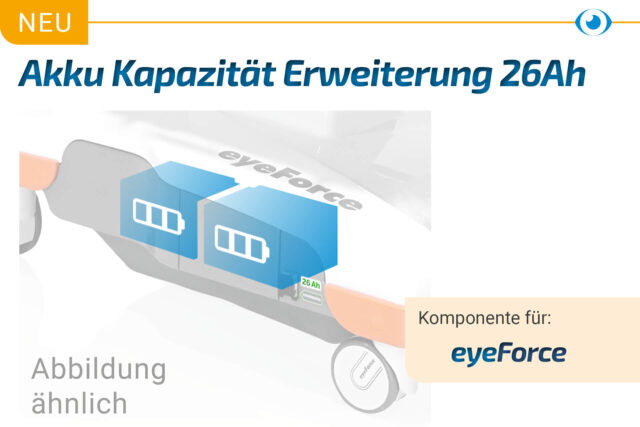 Neu. Akku Kapazität Erweiterung 26Ah. Komponente für eyeForce.