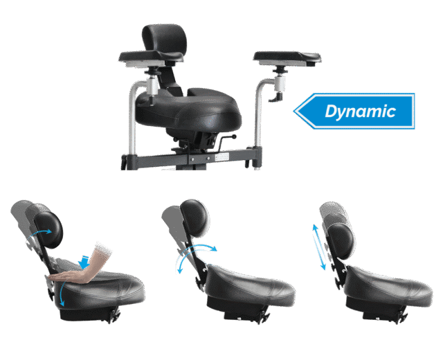 Sitzsystem Dynamic mit verschiedenen Verstellmöglichkeiten